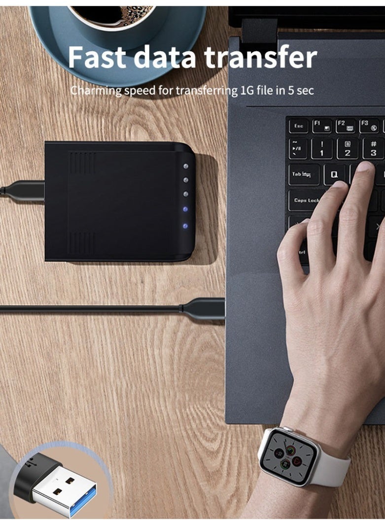كابل تايم كابل شحن سريع USB-C إلى USB-A 3.0 - Image 5